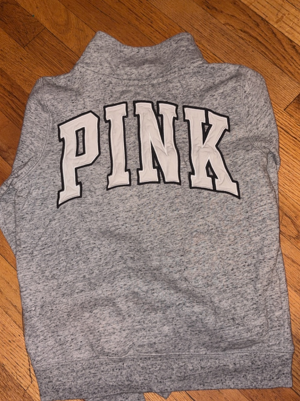 PINK Victoria's Secret Gray Logo Crewneck Sweater